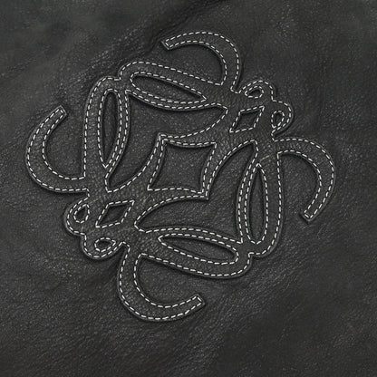 Loewe * Black Leather Tote 2way Shoulder Handbag