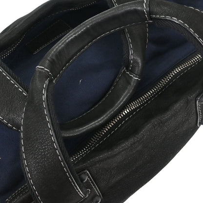 Loewe * Black Leather Tote 2way Shoulder Handbag
