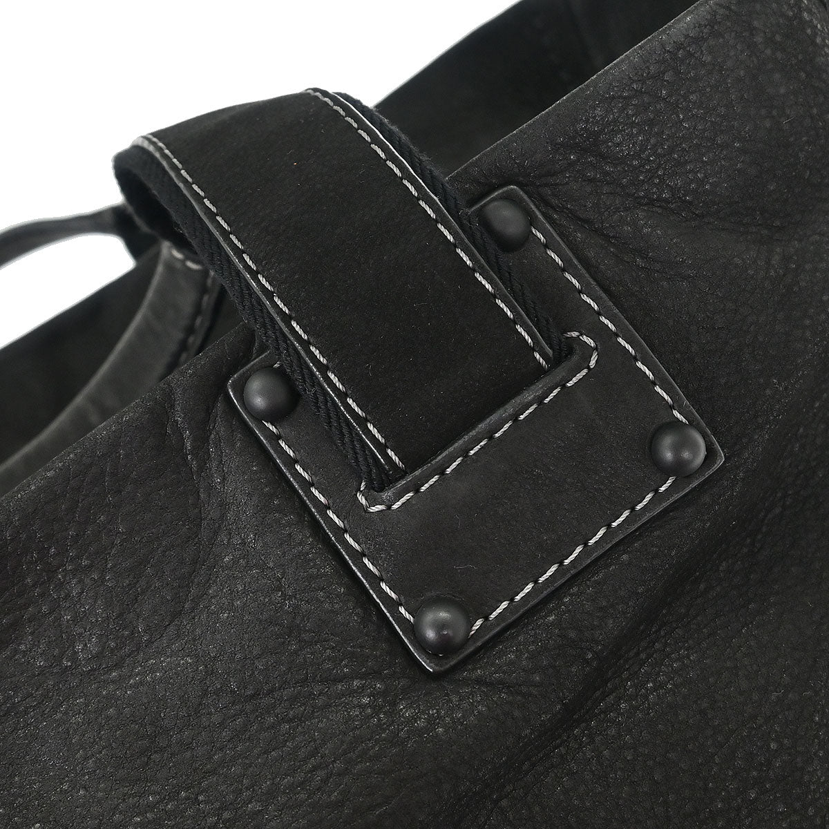 Loewe * Black Leather Tote 2way Shoulder Handbag