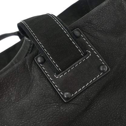 Loewe * Black Leather Tote 2way Shoulder Handbag