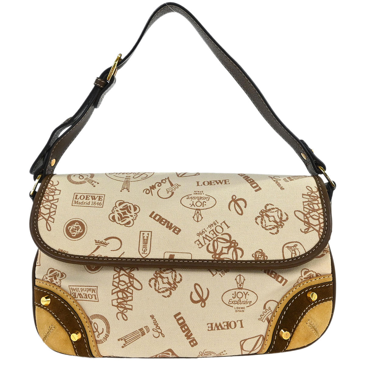 Loewe * Ivory Canvas Handbag