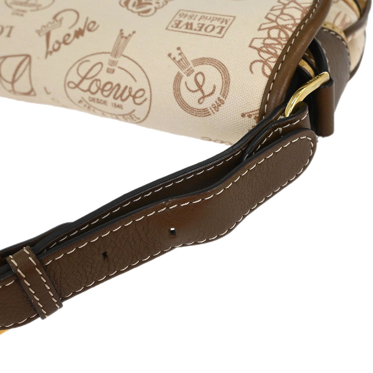 Loewe * Ivory Canvas Handbag