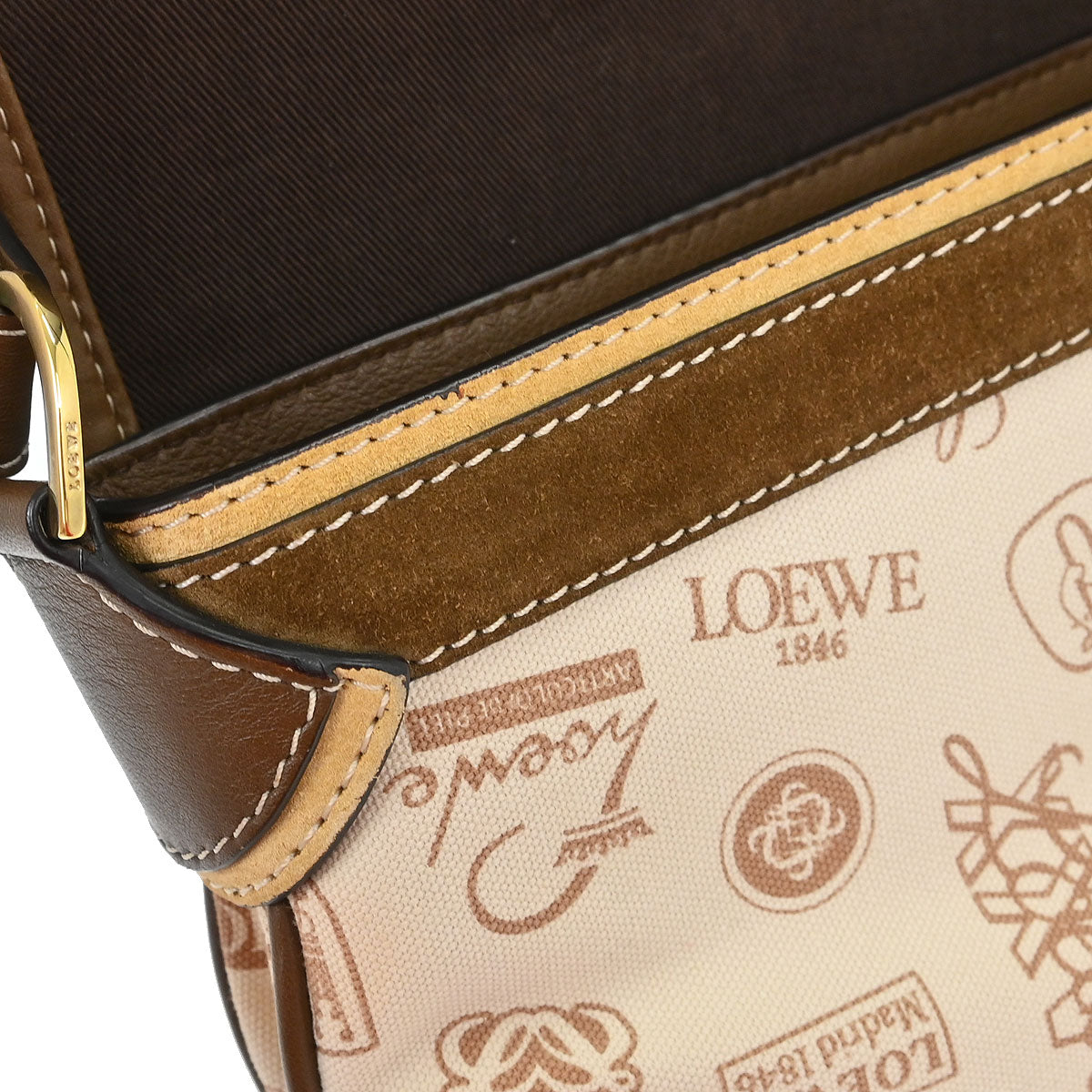 Loewe * Ivory Canvas Handbag