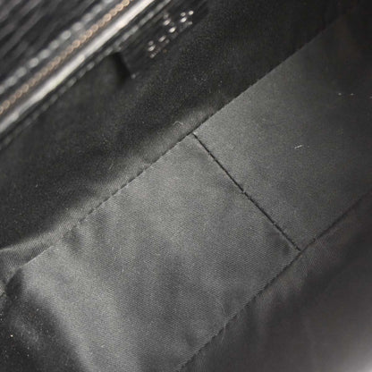 Gucci Black Horsebit GG Shoulder Bag