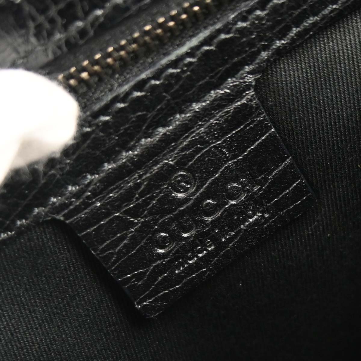 Gucci Black Horsebit GG Shoulder Bag