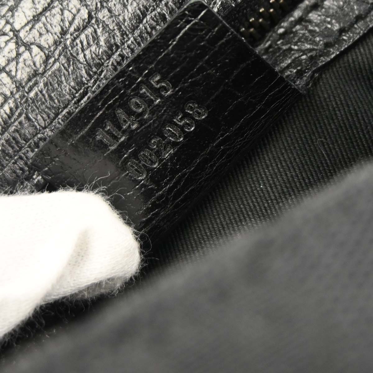 Gucci Black Horsebit GG Shoulder Bag