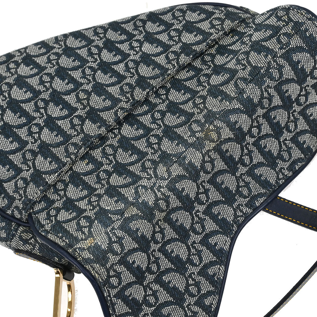 Christian Dior Navy Trotter Saddle Handbag