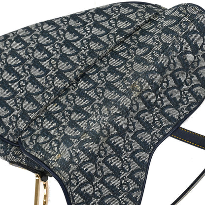 Christian Dior Navy Trotter Saddle Handbag