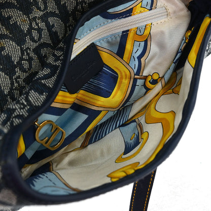 Christian Dior Navy Trotter Saddle Handbag