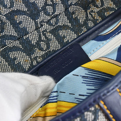 Christian Dior Navy Trotter Saddle Handbag