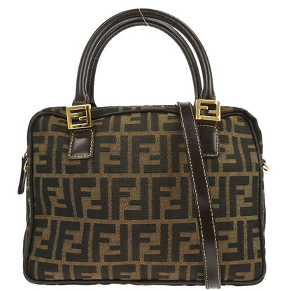 Fendi Brown Zucca 2way Shoulder Handbag
