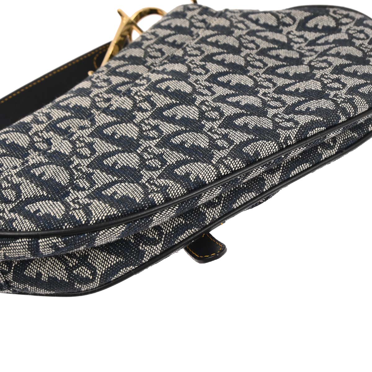Christian Dior Navy Trotter Saddle Handbag