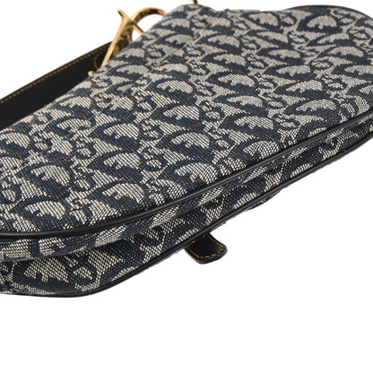 Christian Dior Navy Trotter Saddle Handbag