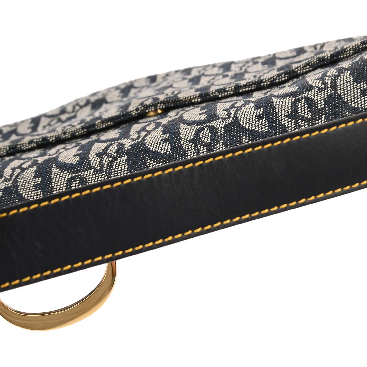 Christian Dior Navy Trotter Saddle Handbag