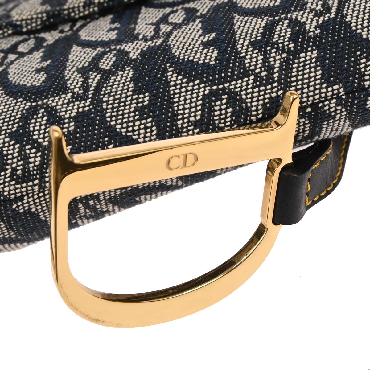 Christian Dior Navy Trotter Saddle Handbag