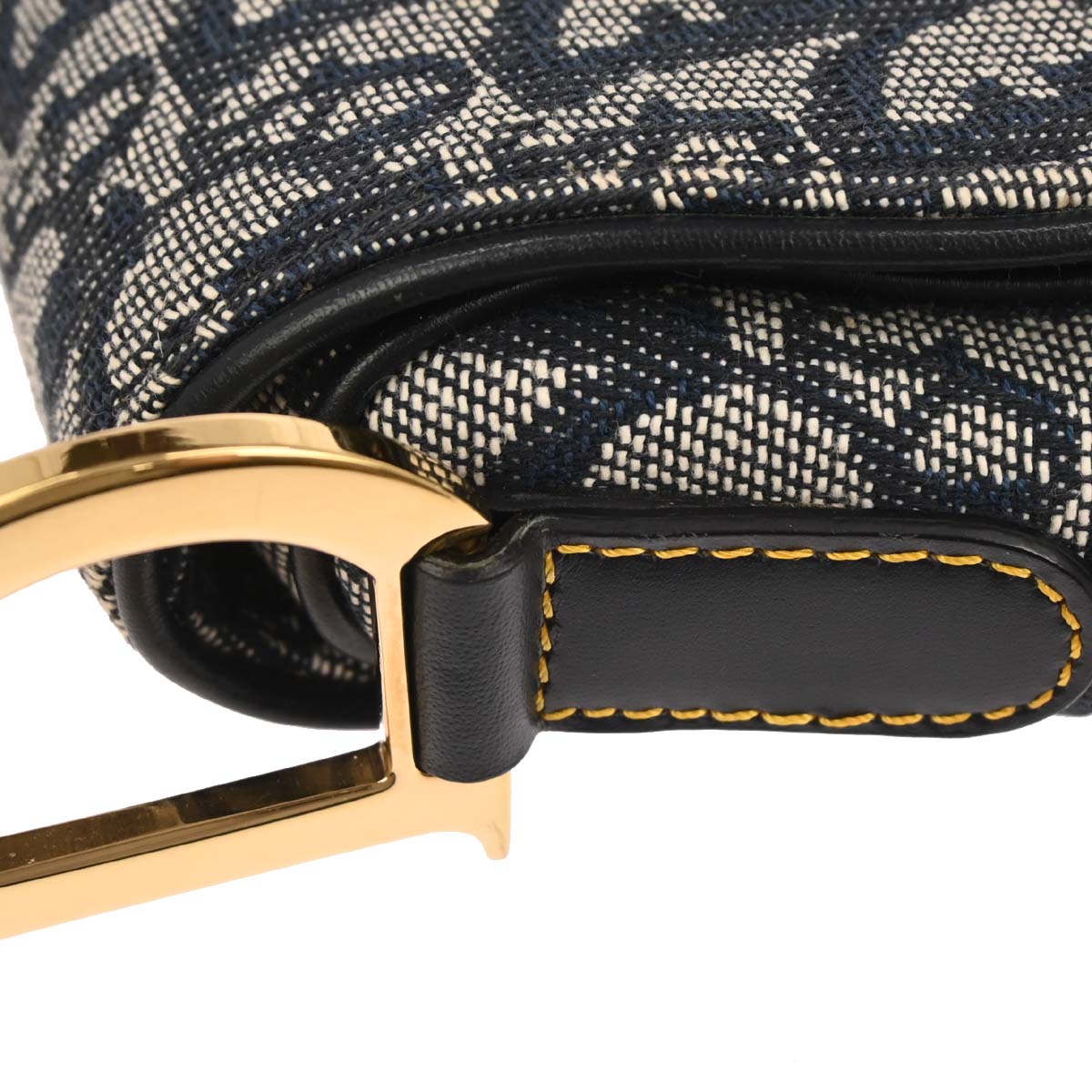 Christian Dior Navy Trotter Saddle Handbag