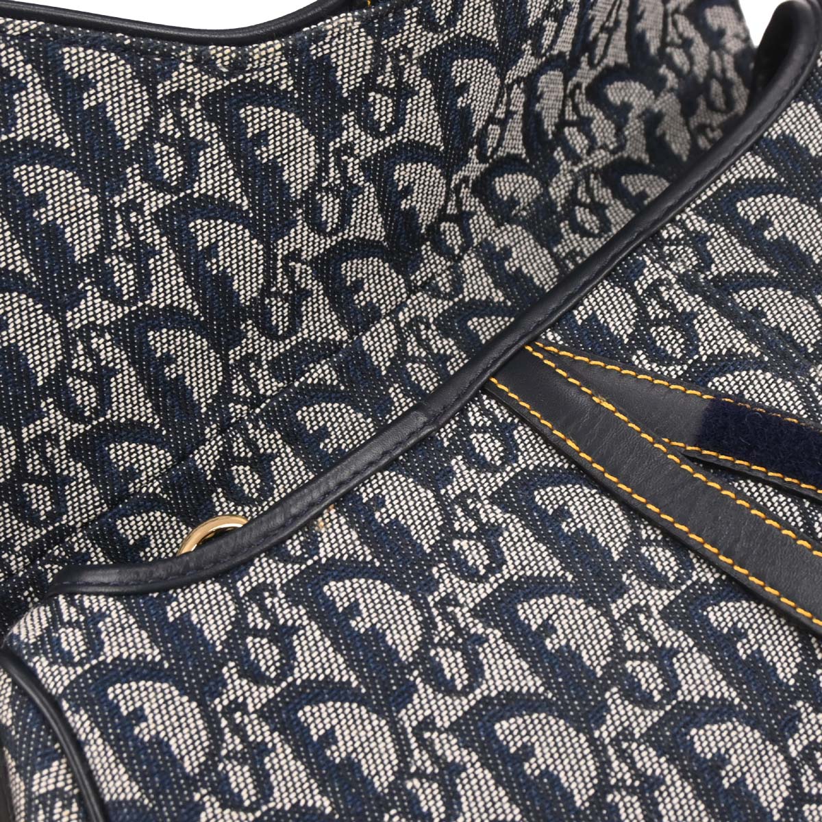 Christian Dior Navy Trotter Saddle Handbag