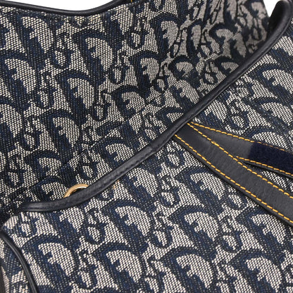 Christian Dior Navy Trotter Saddle Handbag