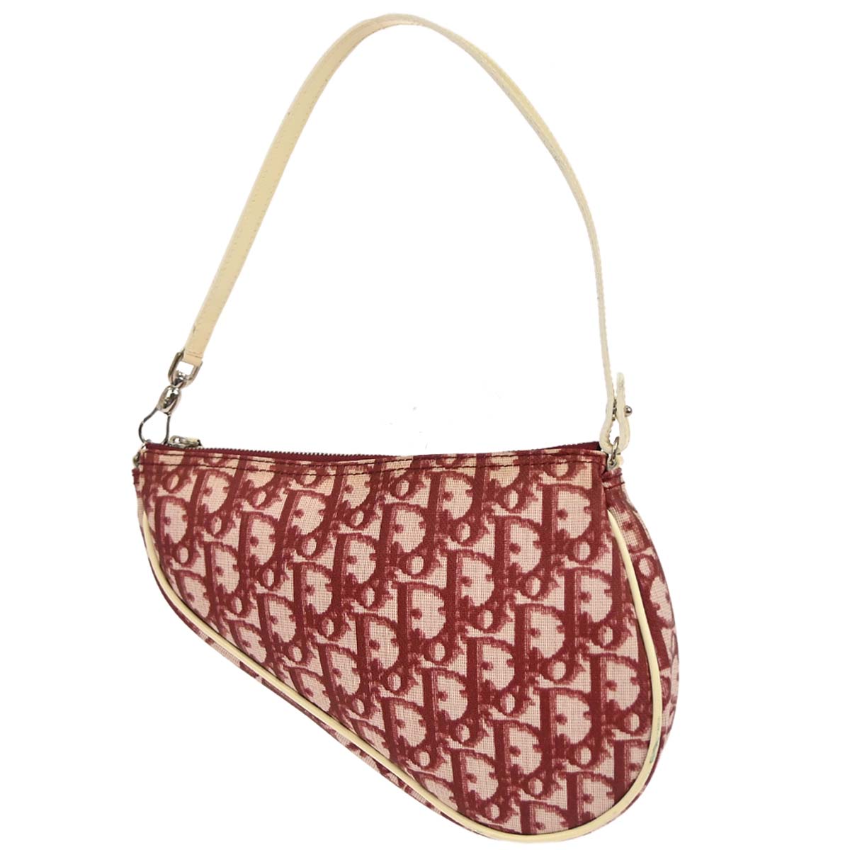 Christian Dior Red Trotter Saddle Handbag