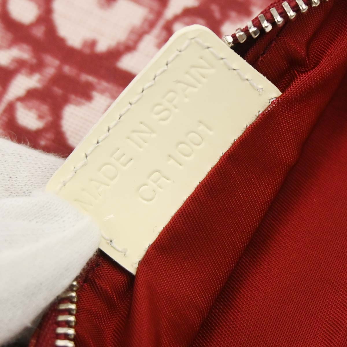 Christian Dior Red Trotter Saddle Handbag