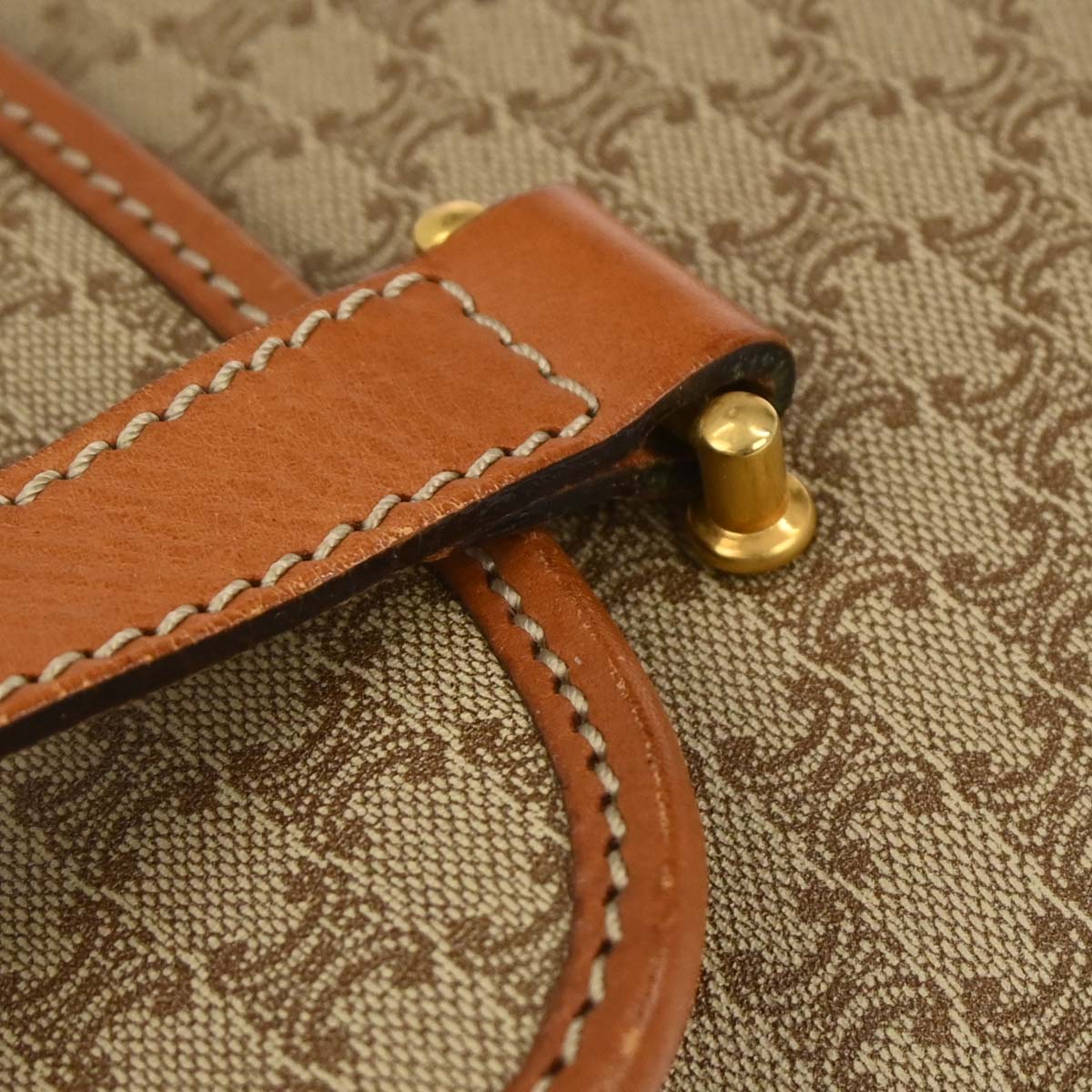 Celine Beige Macadam Handbag