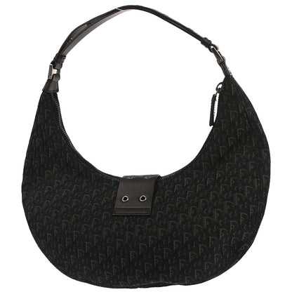 Christian Dior Black Canvas Street Chic Trotter Handbag