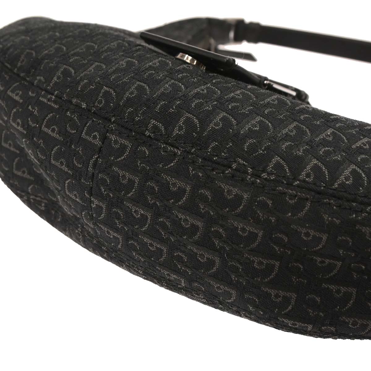 Christian Dior Black Canvas Street Chic Trotter Handbag