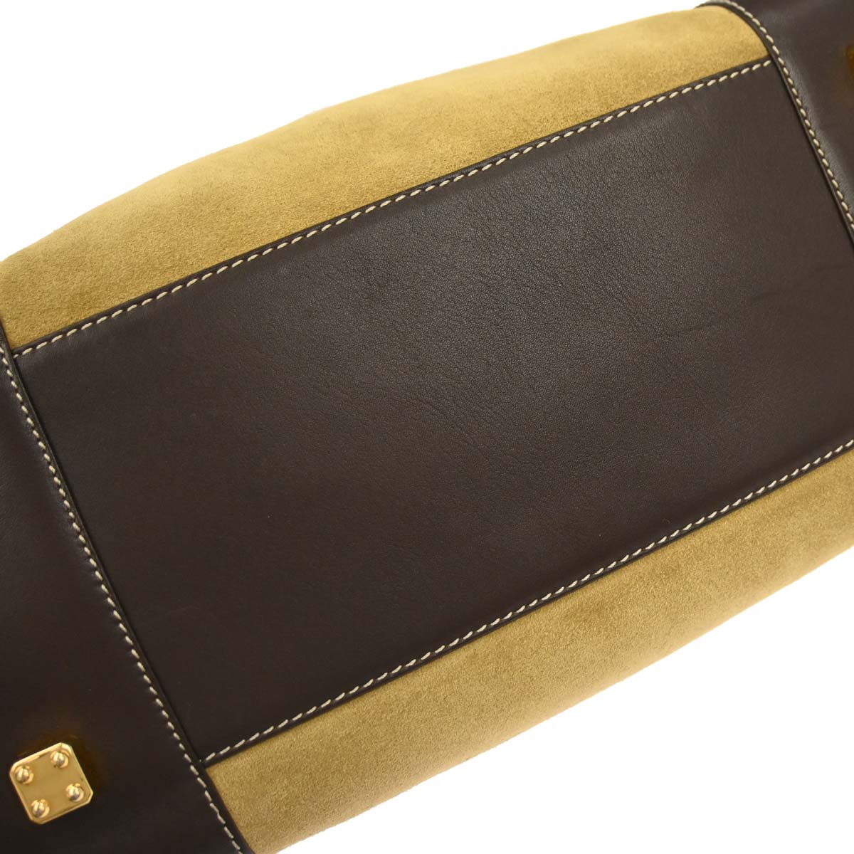 Loewe Beige Brown Suede Amazona 32 Handbag