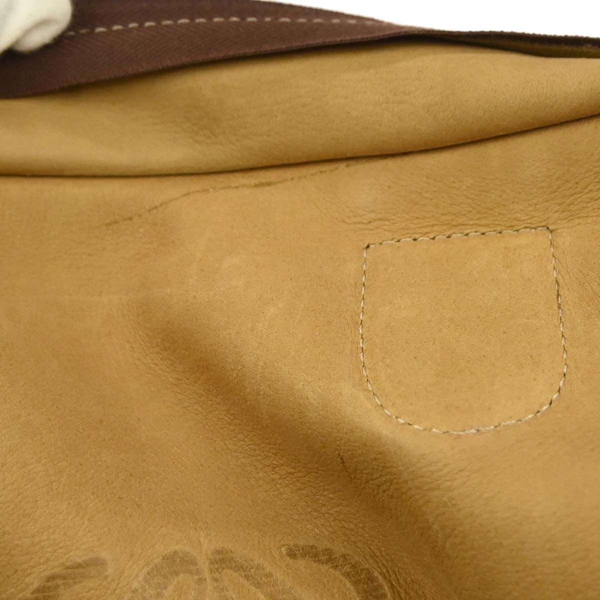 Loewe Beige Brown Suede Amazona 32 Handbag