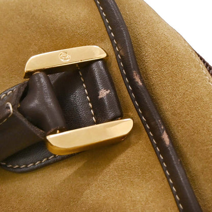 Loewe Beige Brown Suede Amazona 32 Handbag