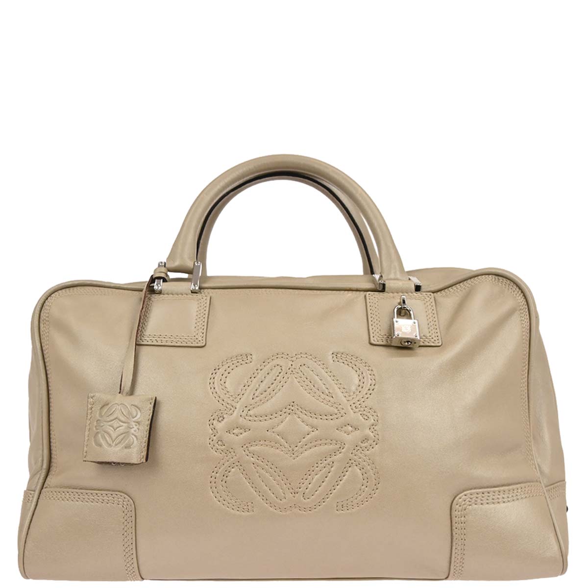 Loewe Ivory Leather Amazona 36 Handbag