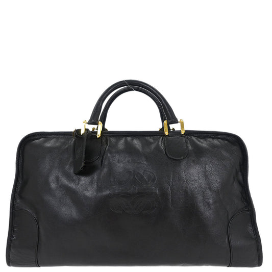 Loewe Black Leather Amazona 50 Handbag