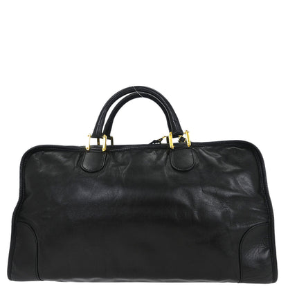 Loewe Black Leather Amazona 50 Handbag