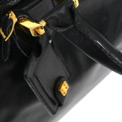 Loewe Black Leather Amazona 50 Handbag