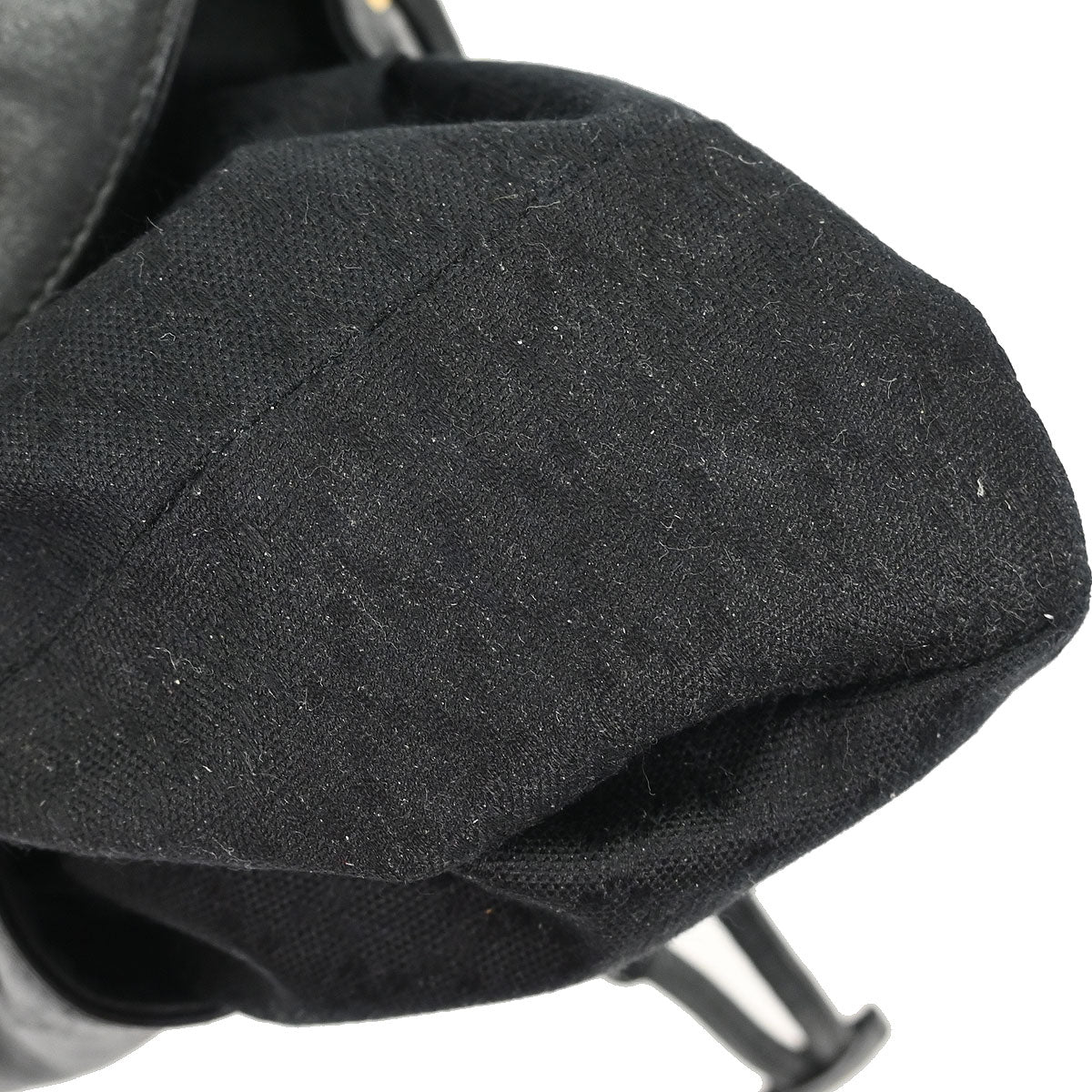 Gucci Black Leather Bamboo Backpack