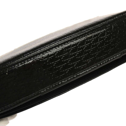 Christian Dior Black Patent Leather Trotter Malice Handbag