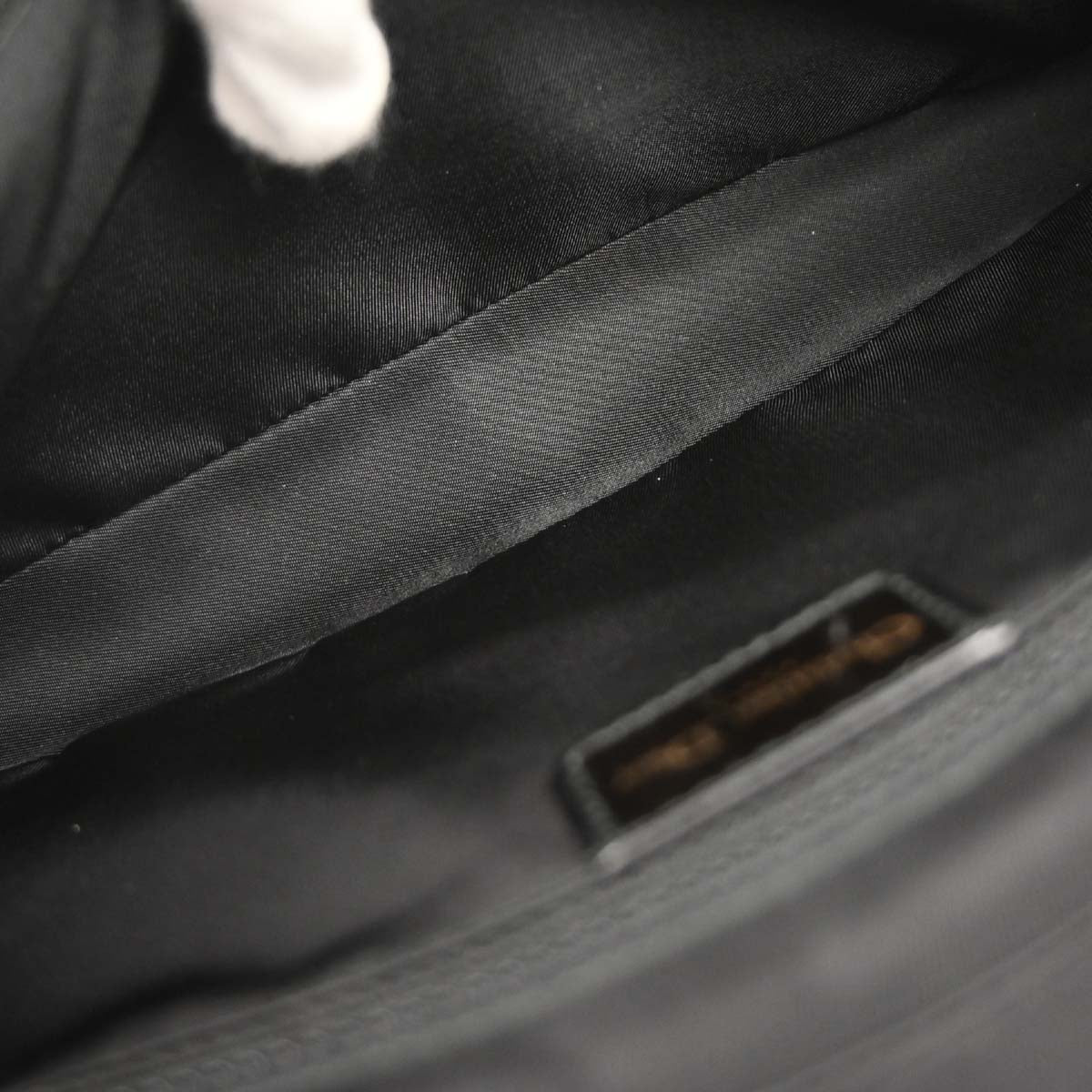 Christian Dior Black Patent Leather Trotter Malice Handbag