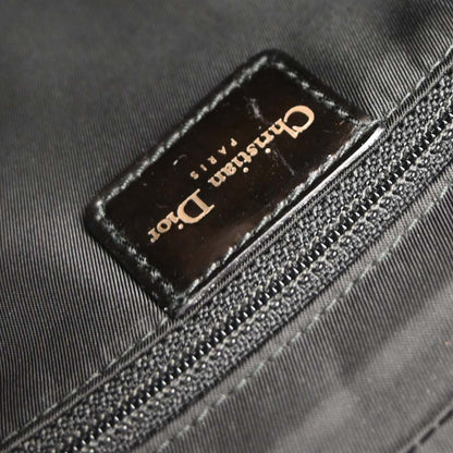 Christian Dior Black Patent Leather Trotter Malice Handbag