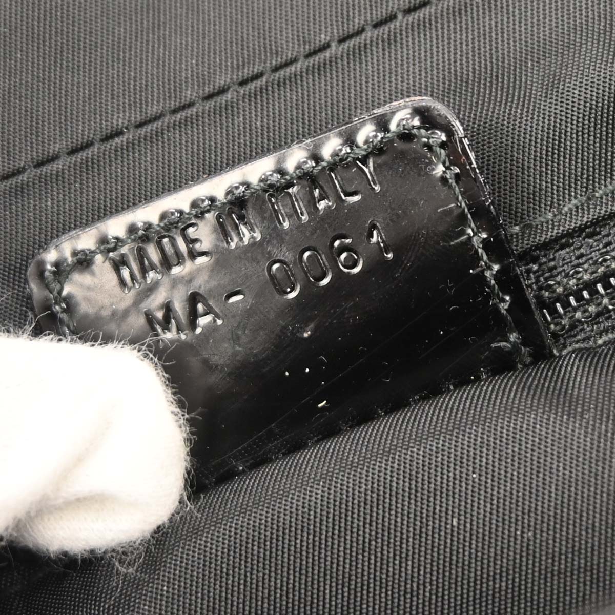 Christian Dior Black Patent Leather Trotter Malice Handbag