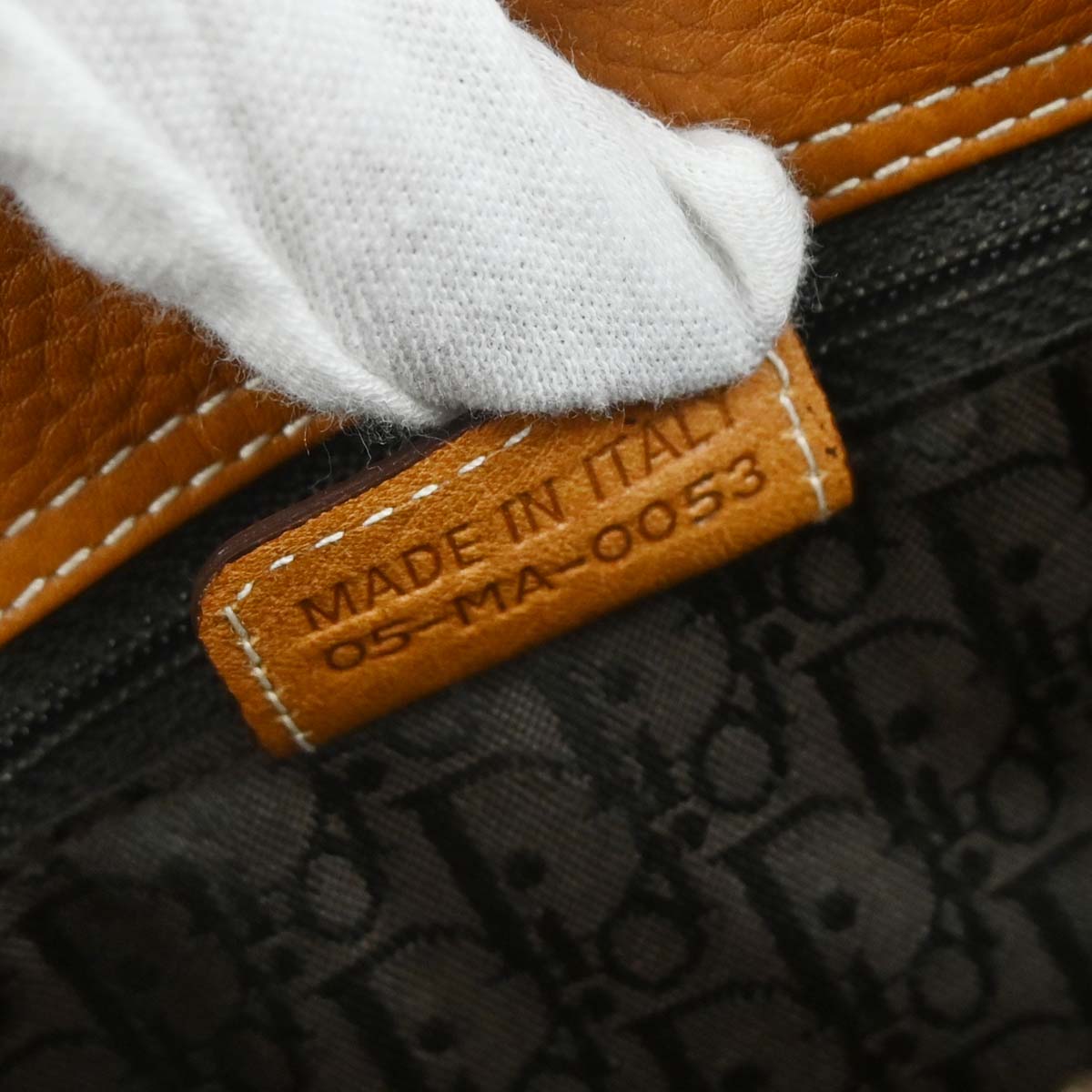 Christian Dior Brown Leather Handbag