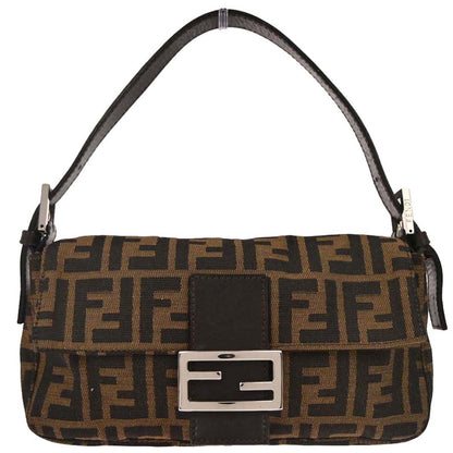 Fendi Brown Zucca Baguette Handbag