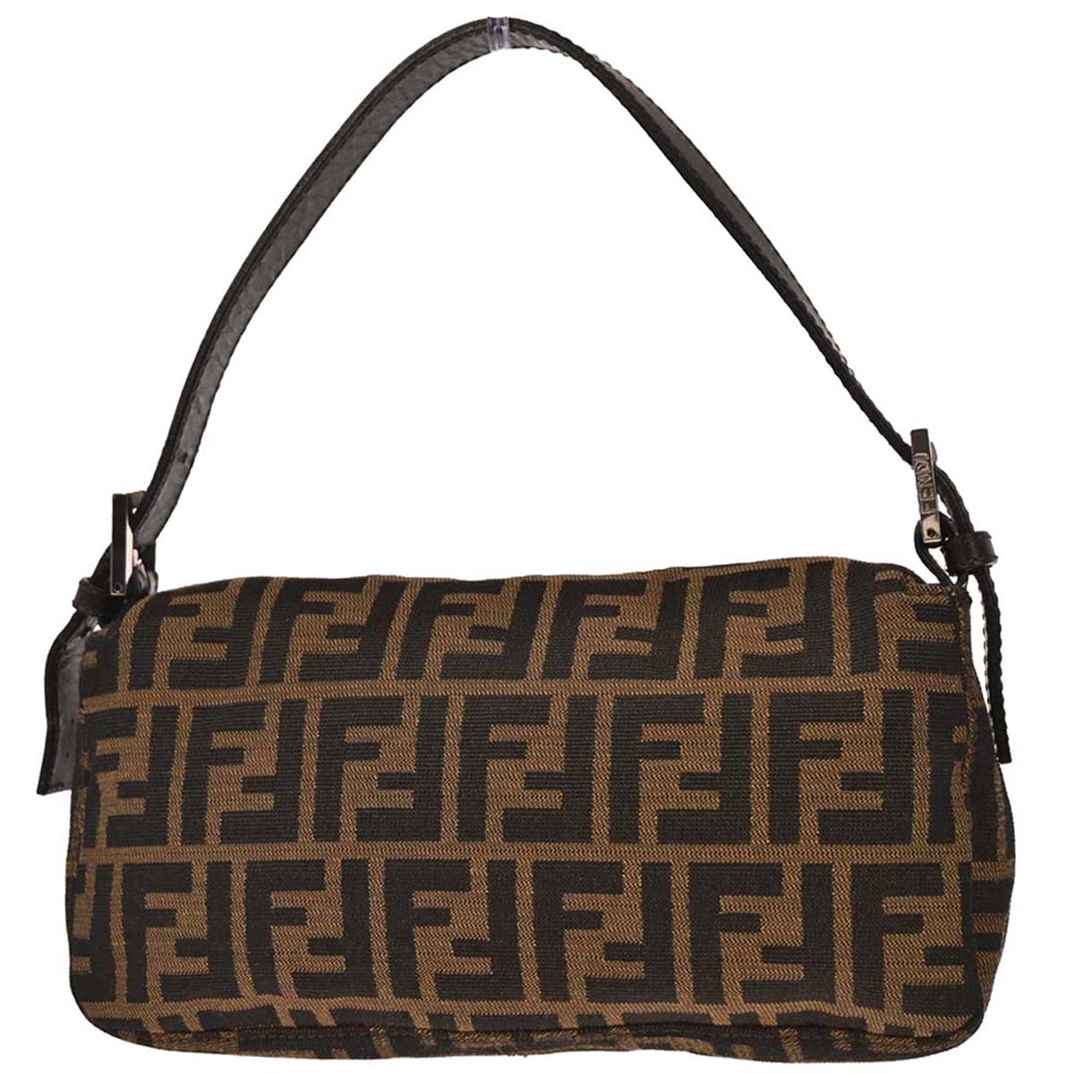 Fendi Brown Zucca Baguette Handbag