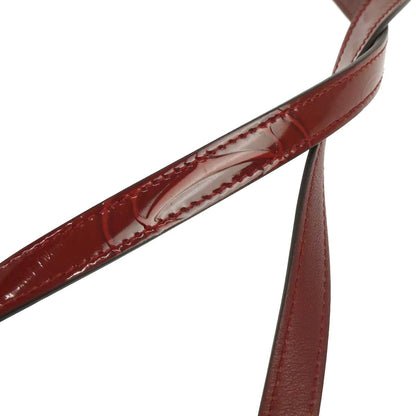 Cartier Bordeaux Patent Leather Happy Birthday Shoulder Bag