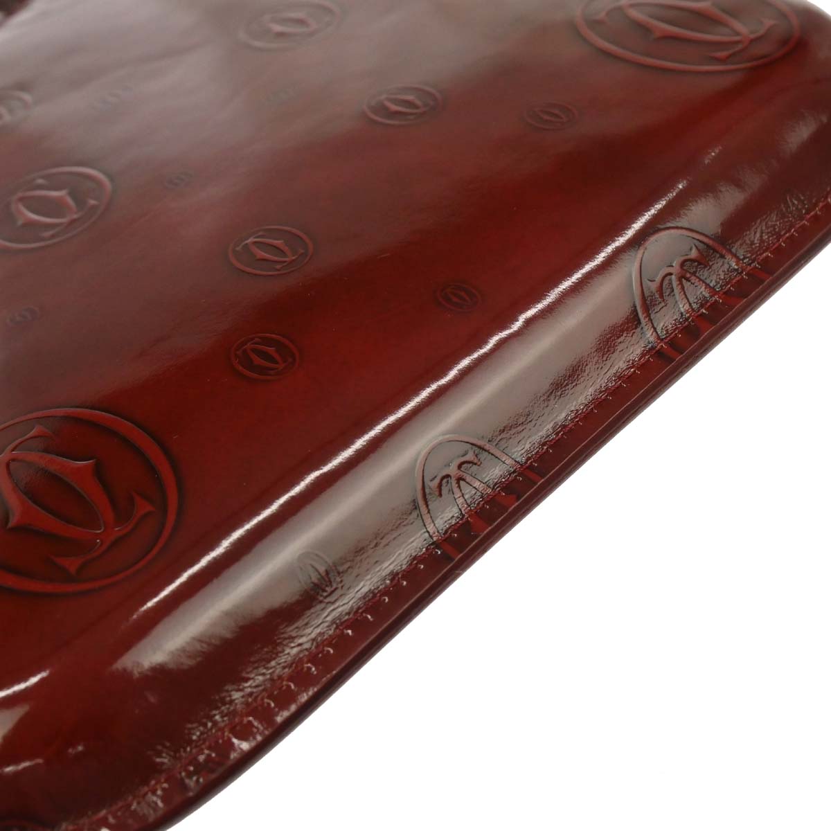 Cartier Bordeaux Patent Leather Happy Birthday Handbag