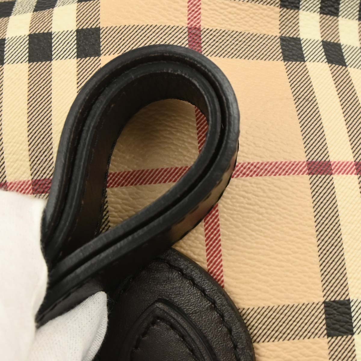 Burberry Beige PVC House Check Tote Handbag