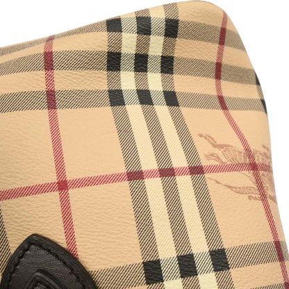 Burberry Beige PVC House Check Tote Handbag