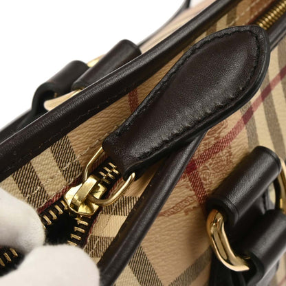 Burberry Beige PVC House Check Tote Handbag