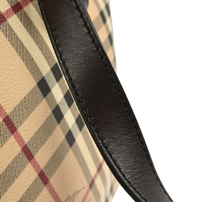 Burberry Beige PVC House Check Tote Handbag