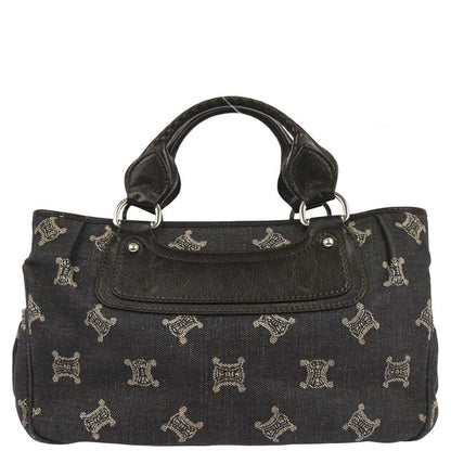 Celine * Black Denim Boogie Bag Handbag