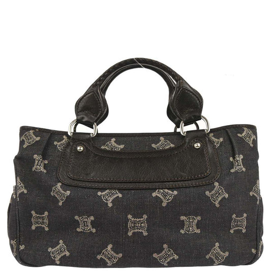 Celine * Black Denim Boogie Bag Handbag